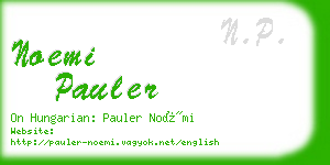 noemi pauler business card